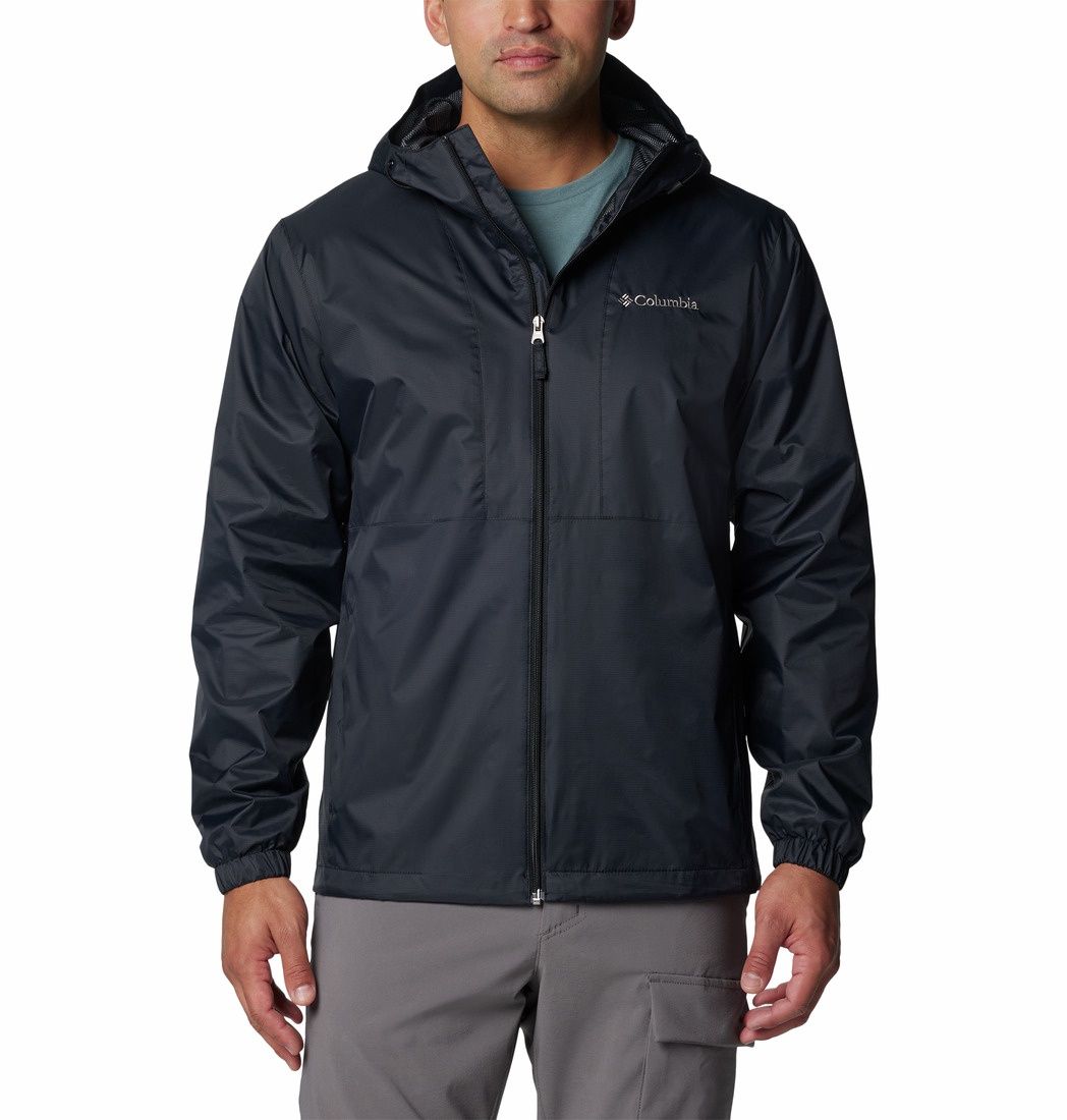 Glenbrook Blend Men&#39;s Rain Jacket, Color: Black, Size: Medium