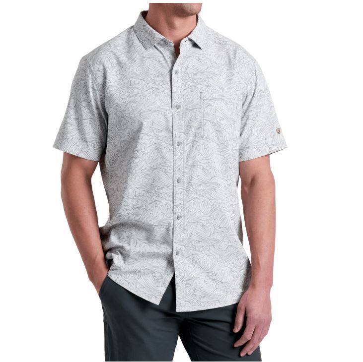 Persuadr Men&#39;s Short Sleeve Shirt, Color: Vapor Grey, Size: XL