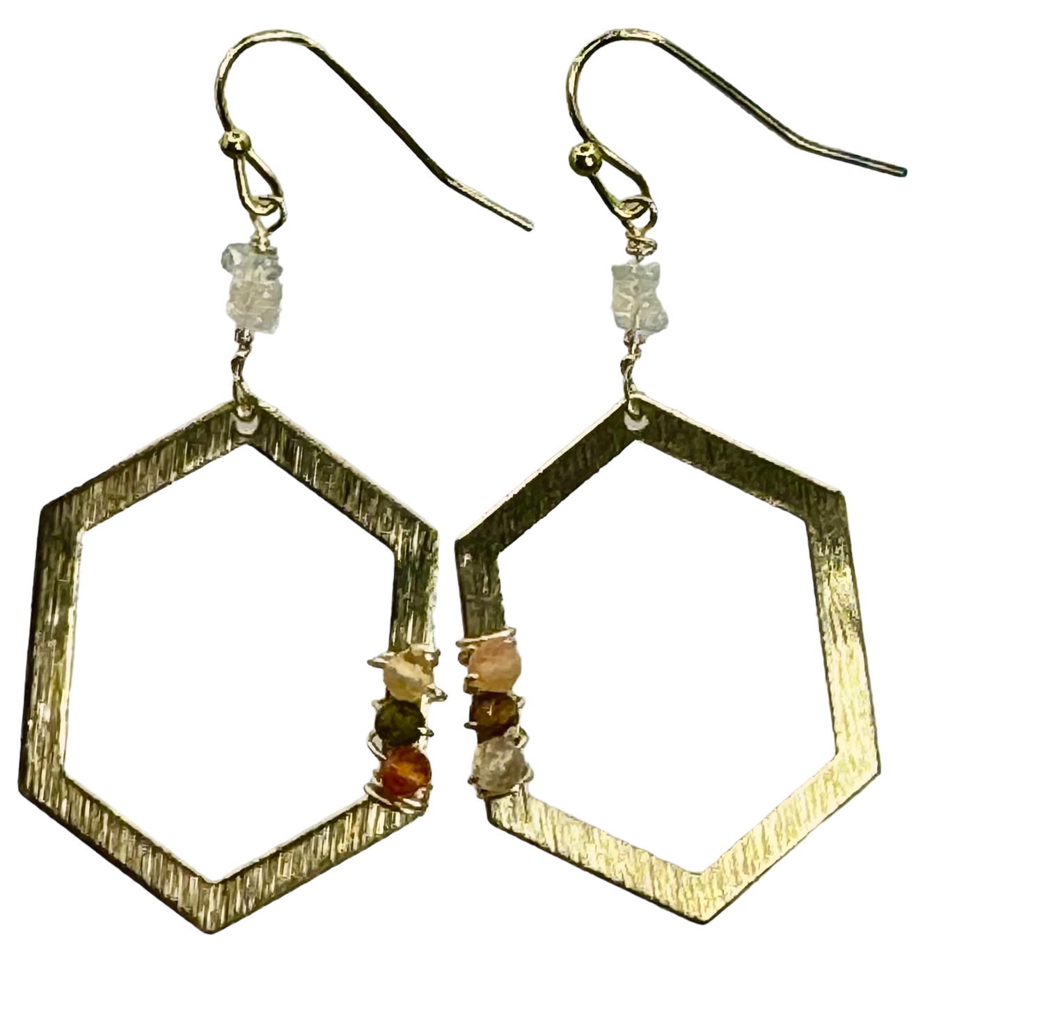Hexagon Fall Mix, Color: Brass