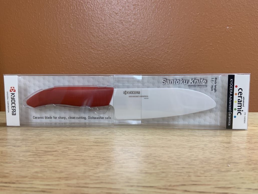 Revolution Santoku Ceramic Knife, Color: Red