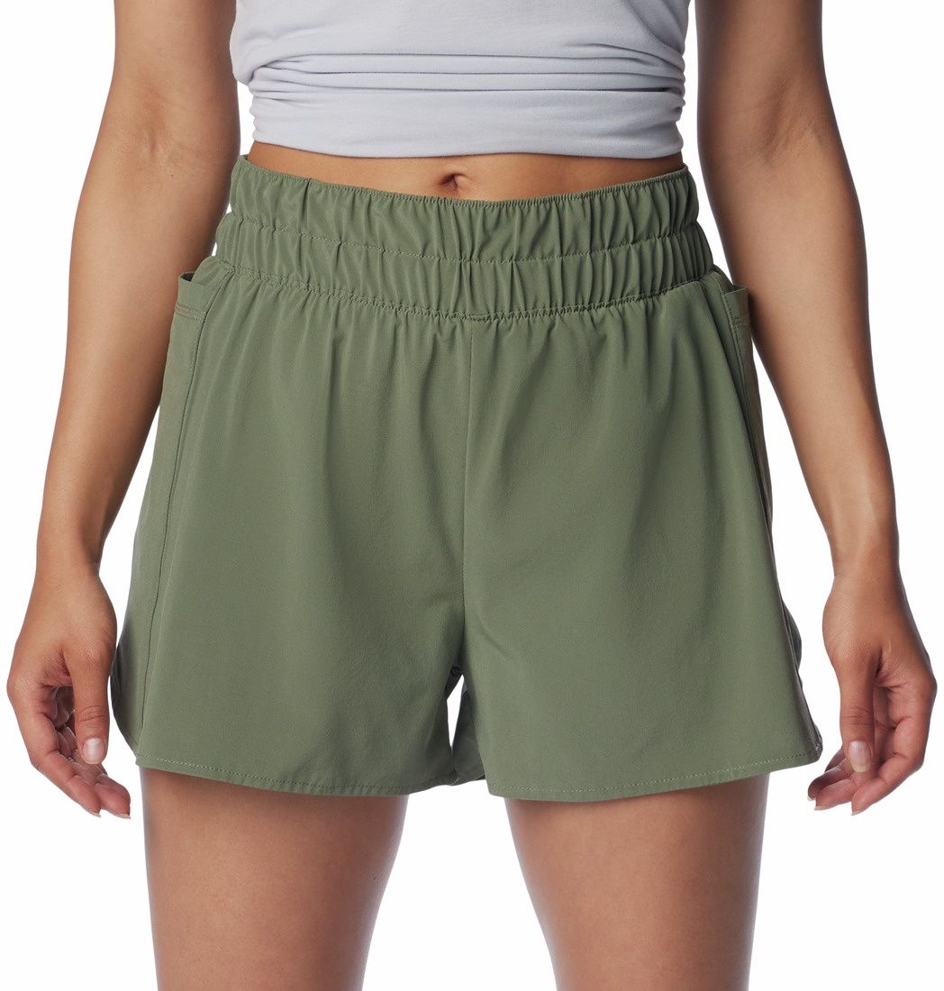 Tidal Light Lined Women&#39;s Short, Color: Cypress/Peach, Size: XS