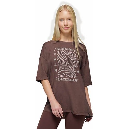 Everyday Graphic Oversized Tee, Color: Carob Sunshine Daydream-D, Size: Large