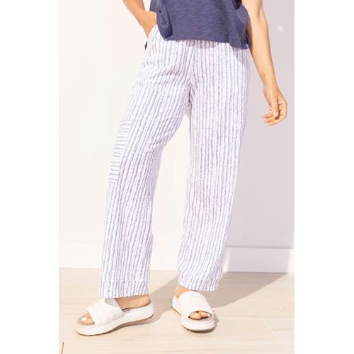 Bali Stripe Cotton Pocket Flood Pant