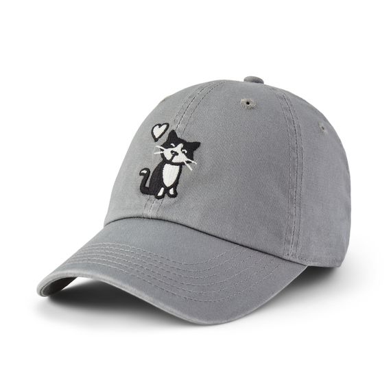 Adult Unisex Vintage Tux Cat Chill Cap, Color: Slate Gray, Size: OS