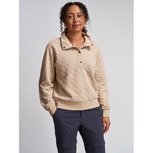W's Galen Funnel Neck, Color: Oatmeal Heather, Size: Medium