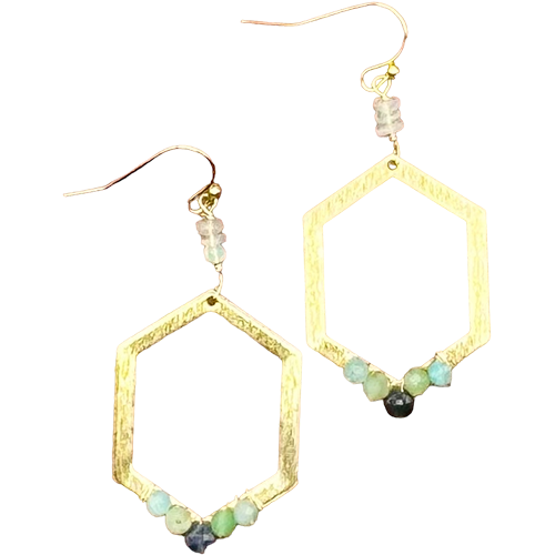 Hexagon Summer Mix, Color: Brass