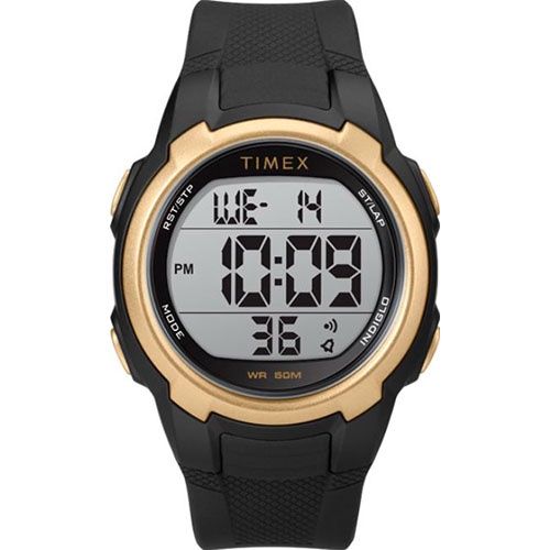 Timex T100 Black/Gold, Color: Black / Gold