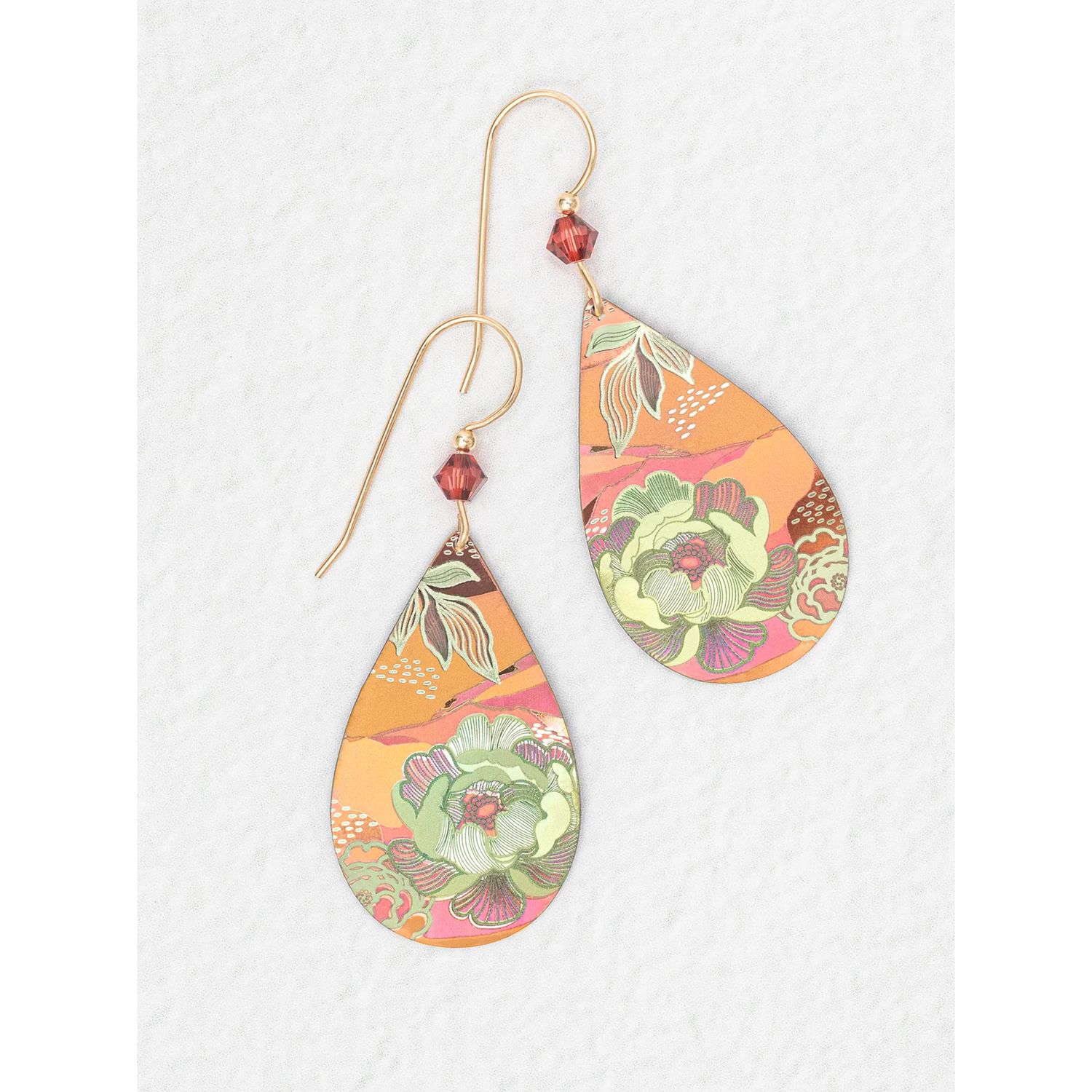 Cynthia Earrings, Color: Blooming Coral