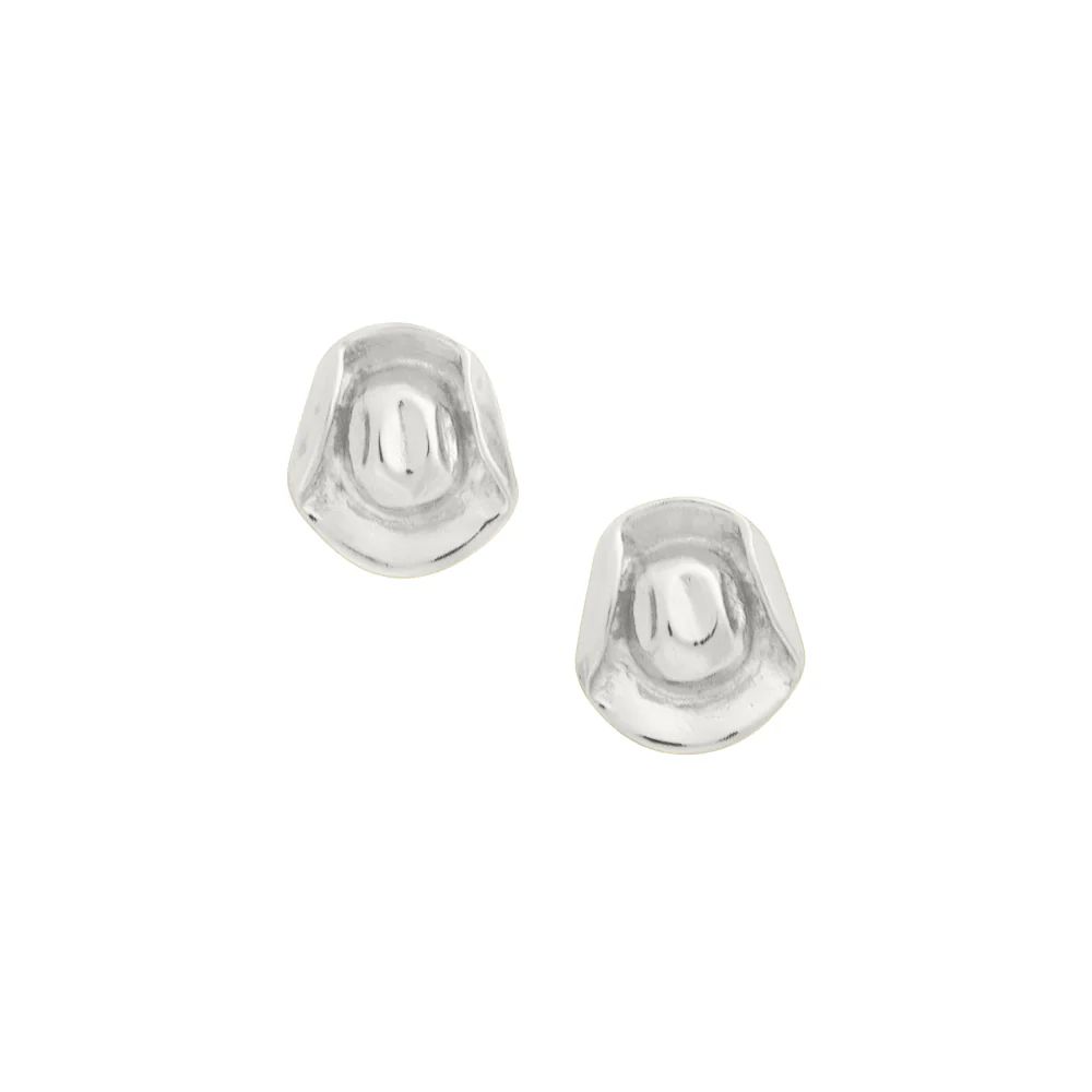 Cowboy Hat Studs, Color: Silver