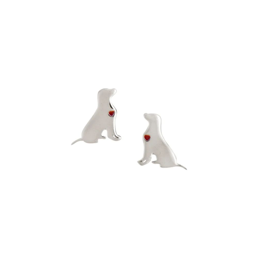 Puppy Love Studs, Color: Silver