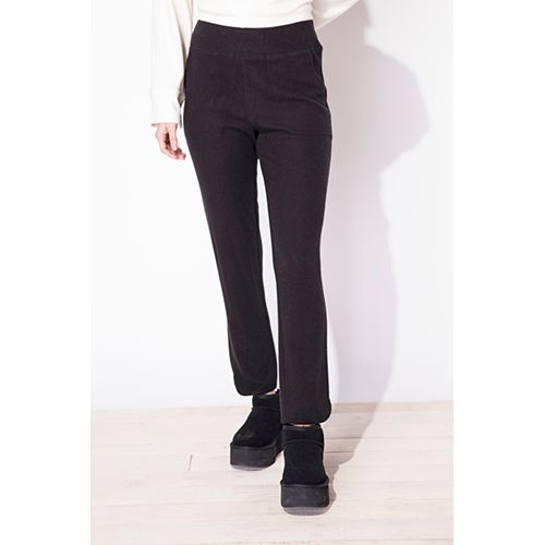 Buttery Rib Knit Saturday Pant, Color: Black, Size: XS