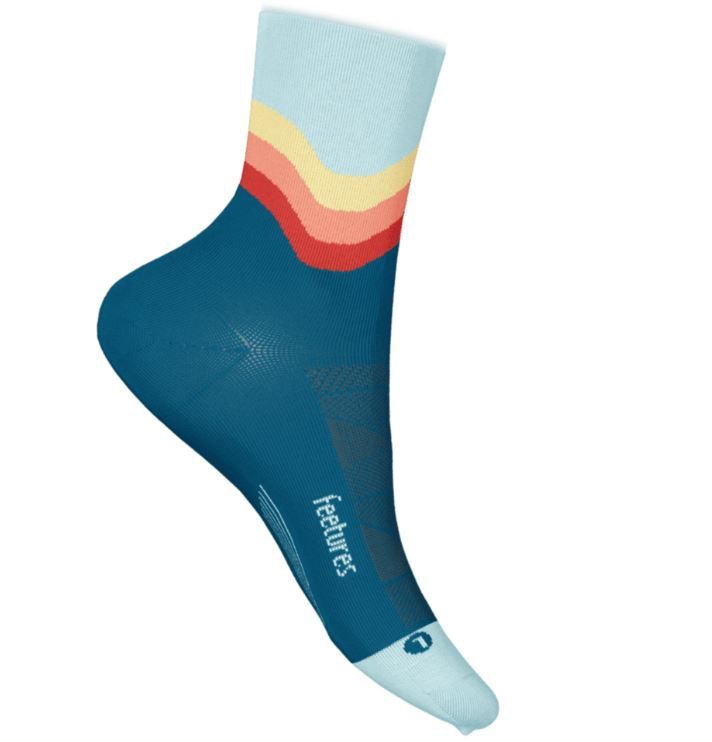 Elite Light Cushion Mini Crew, Color: Blue Swell, Size: Medium