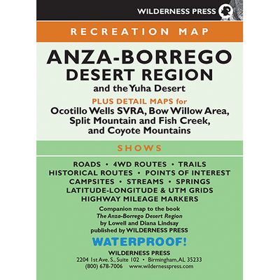 Anza-Borrego Desert Region Map