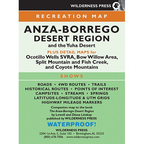 Anza-Borrego Desert Region Map