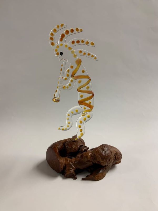 Glass Kokopelli