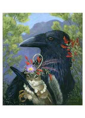 Greeting Card, The Raven&#39;s Friend