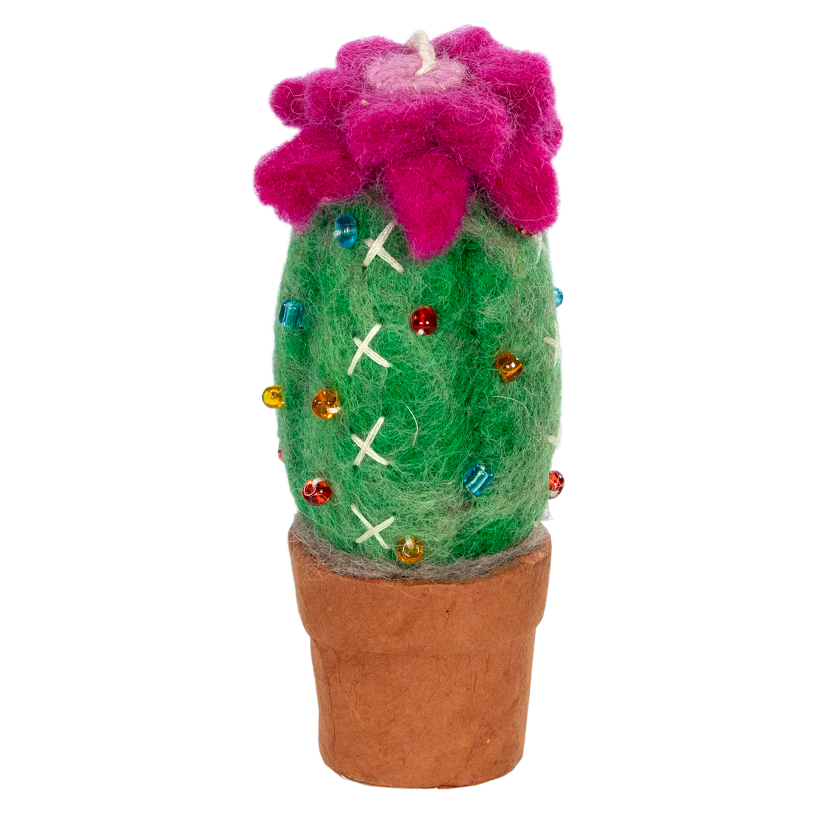 Beaded Torch Cactus Ornament