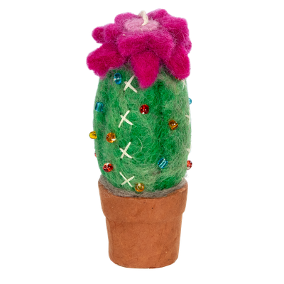 Beaded Torch Cactus Ornament