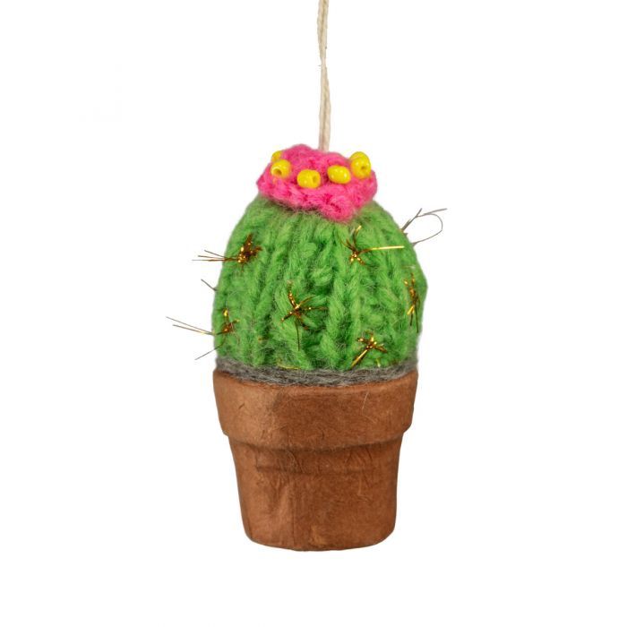 Pincushion Crochet Cactus Ornament