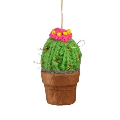 Pincushion Crochet Cactus Ornament