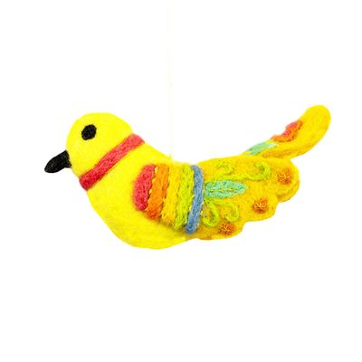 Ornament-Bella Bird Yellow