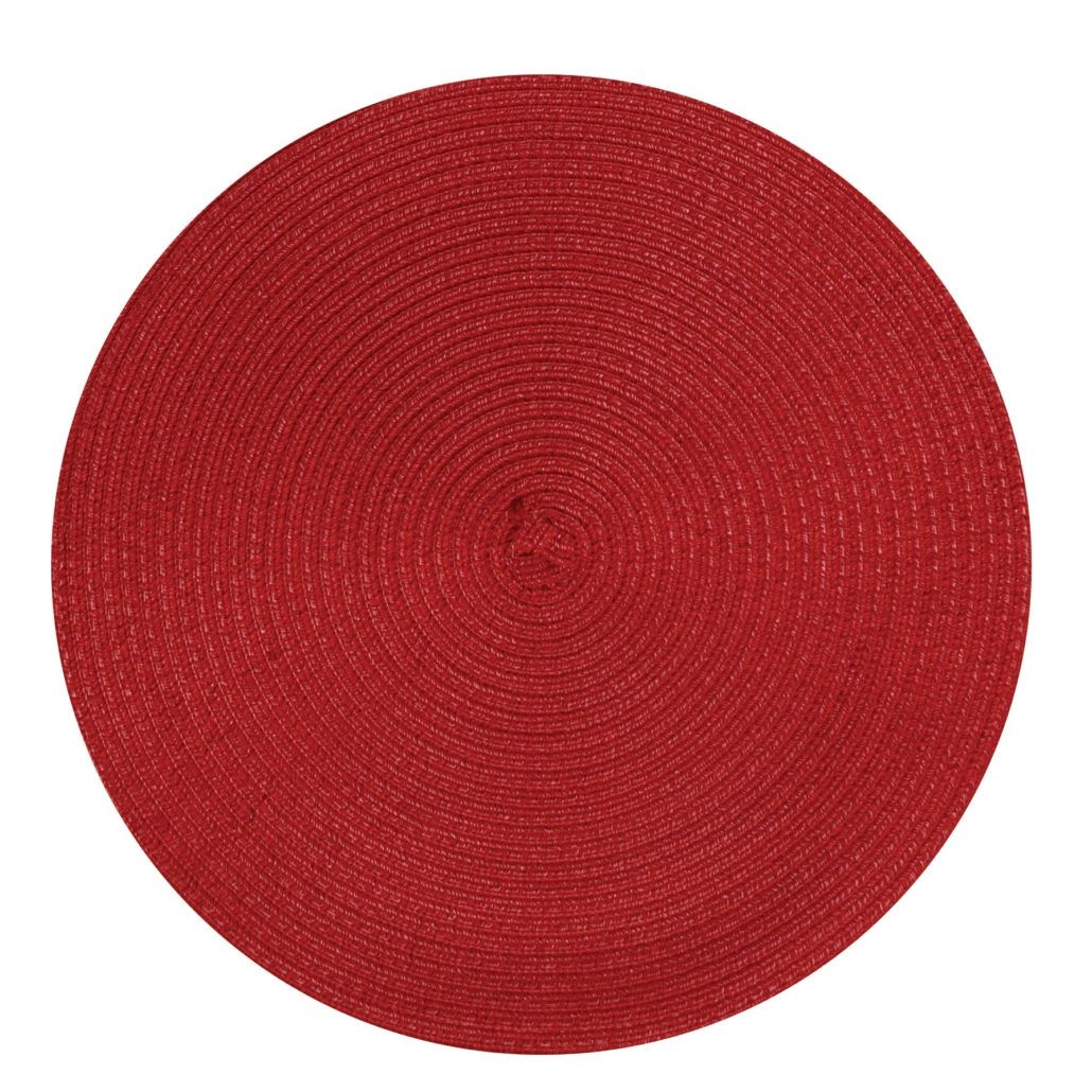 Placemat Ombre Round - Red
