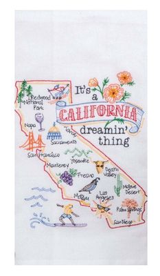 Flour Sack Towel California