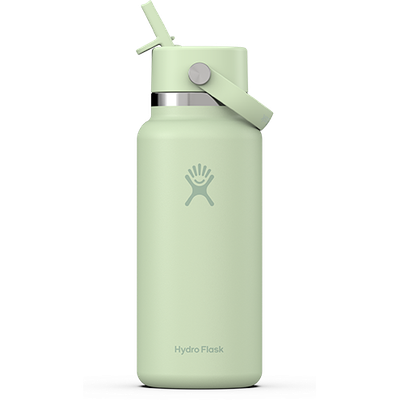 Wide Mouth Hydro Flask w/Flex Straw Cap, 32 Oz