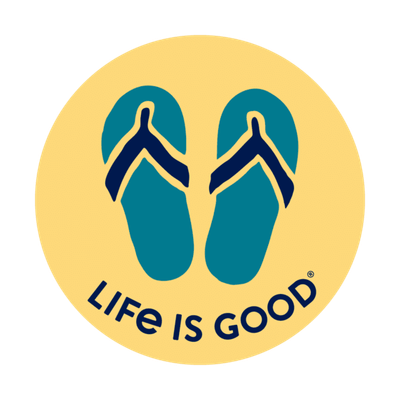 Circle Sticker Flip Flops