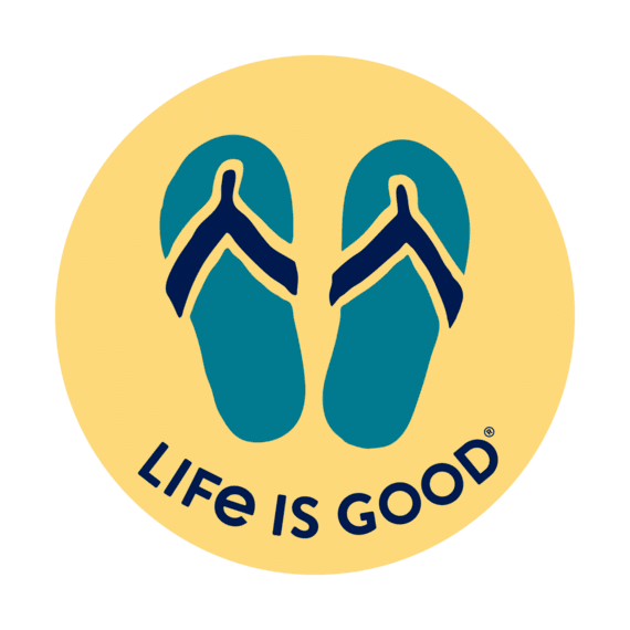 Circle Sticker Flip Flops