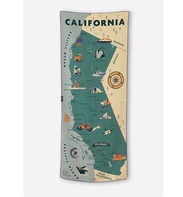 Nomadix Original Towel - California Map-2