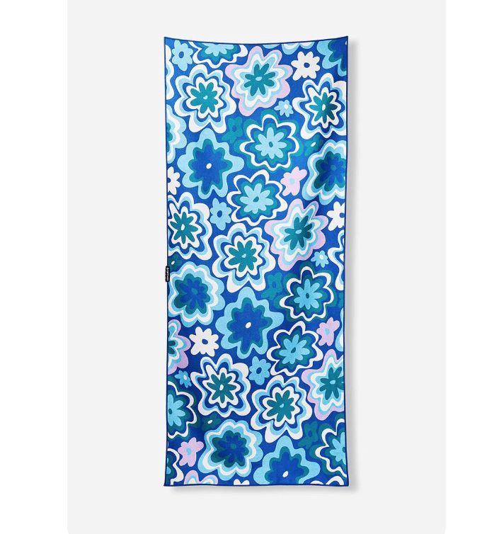 Nomadix Original Towel - Groovy Flowers Blue Green