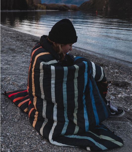 Nomadix Puffer Blanket - Pinstripe Multi