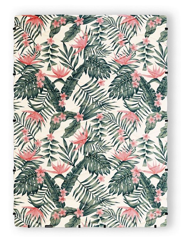 Nomadix Puffer Blanket - Palms Pink