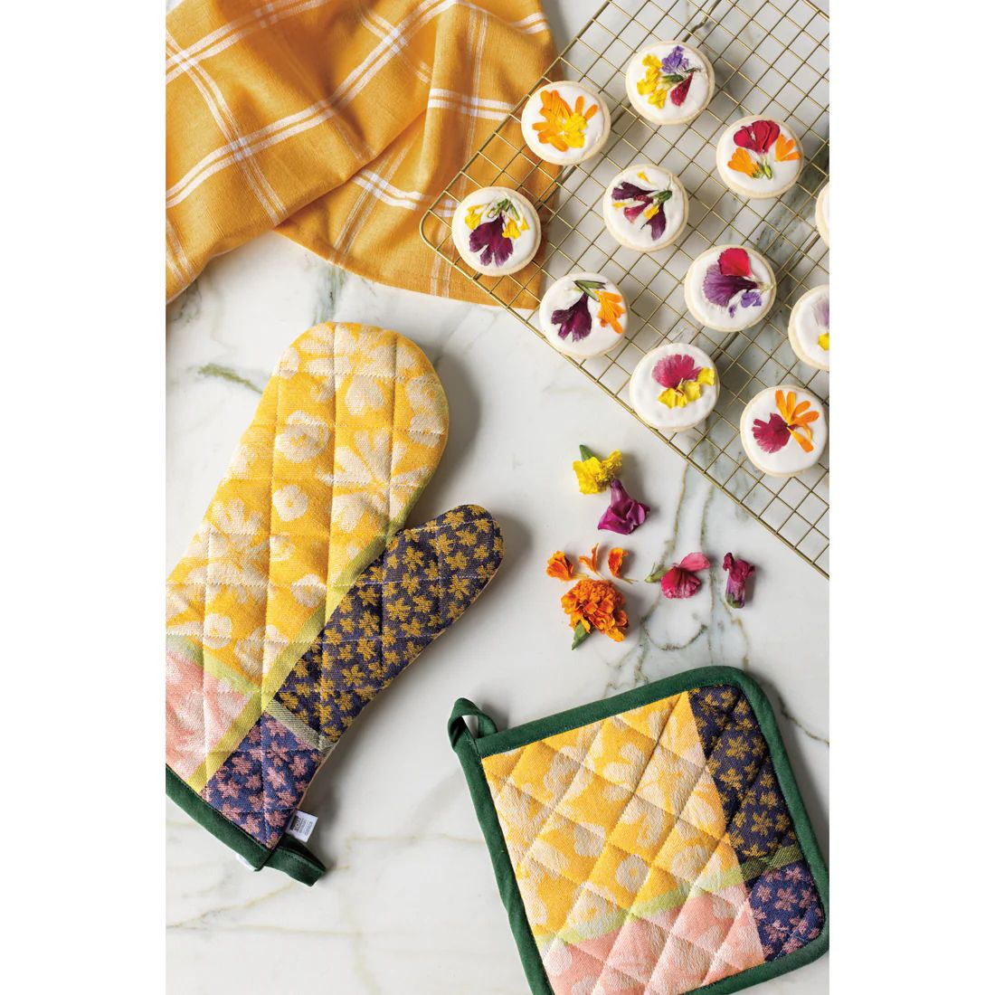 Oven Mitt, Jacquard - Full Bloom