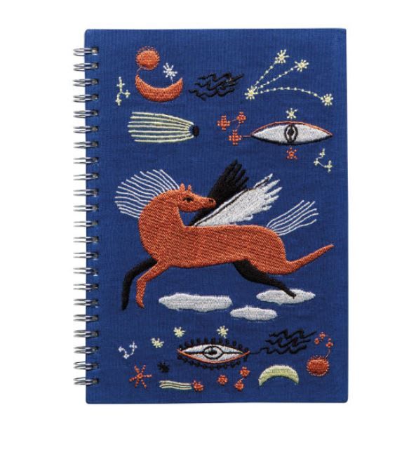 Notebook, Ring Bound - Embroidered Astral