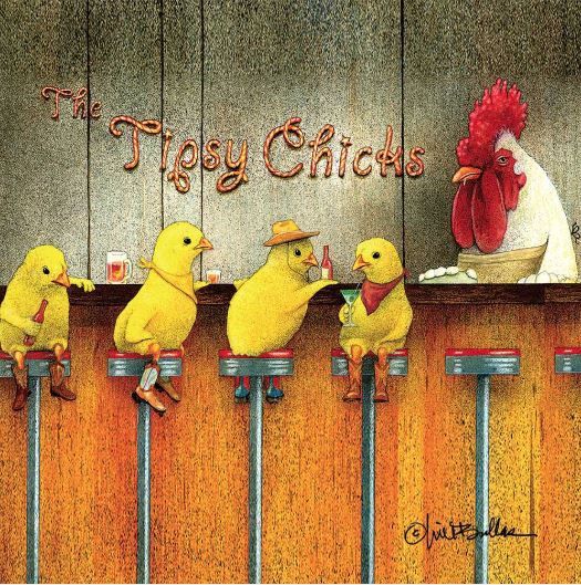 Beverage Napkin - Tipsy Chicks