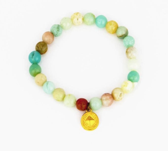 Amazonite Stone Mala Bracelet