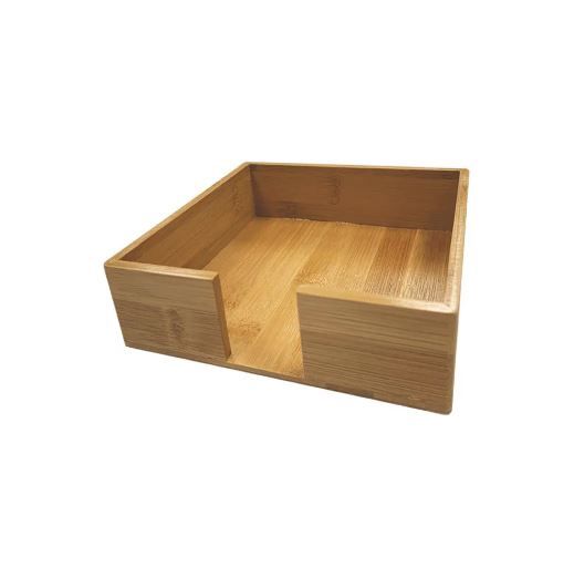 Bamboo Wood Lunch Napkin Caddie