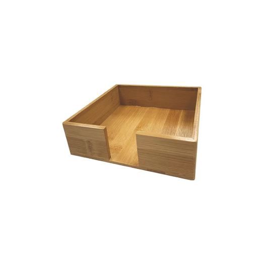 Bamboo Beverage Napkin Caddie