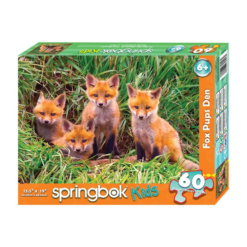Puzzle - Fox Pups Den 60 Piece