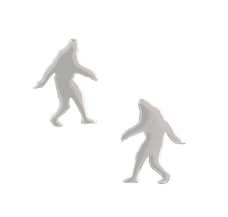 Bigfoot Stud Earrings-Silver