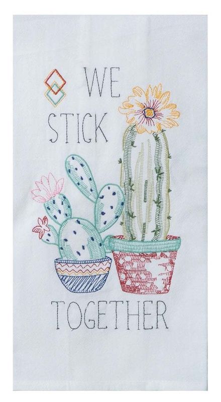 Flour Sack Towel Cactus Garden