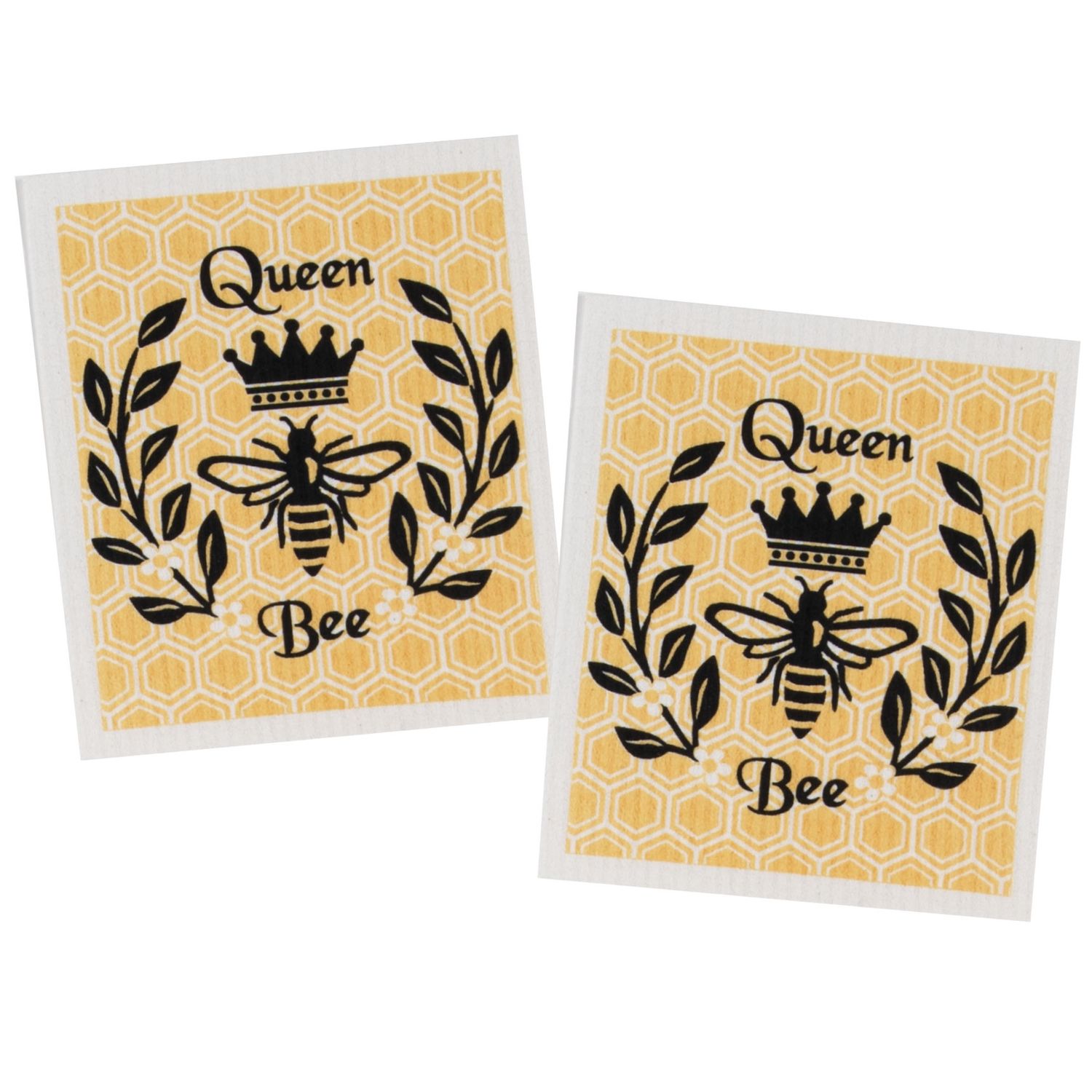 Swedish Fun Cloth 2-Pack, Queen Bee