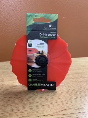 Poppy Lid Drink Cover Set Of 2