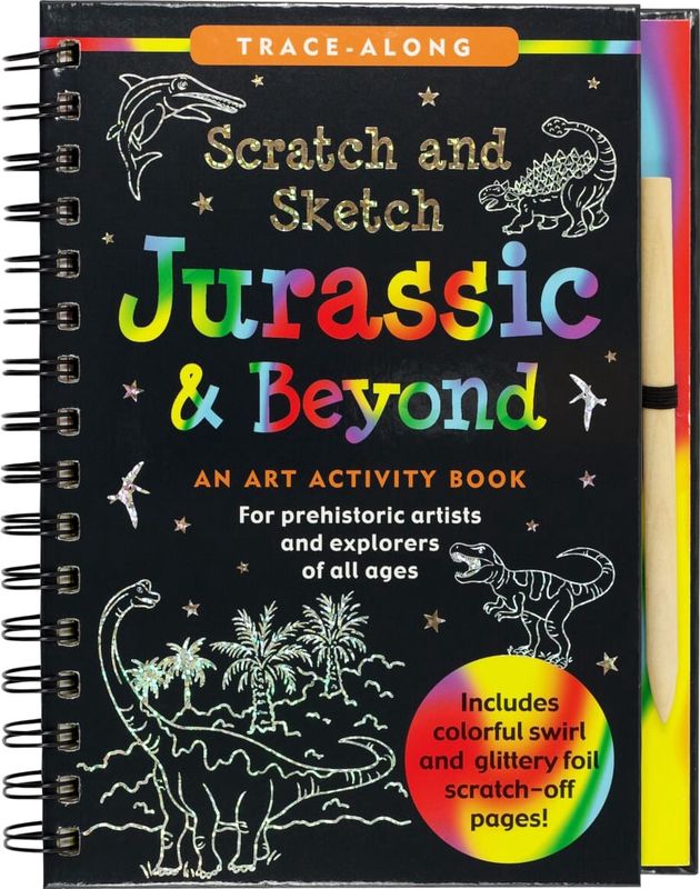 Scratch &amp; Sketch Book-Jurassic &amp; Beyond
