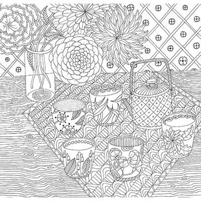 Peter Pauper Press Coloring Book-Zen Garden