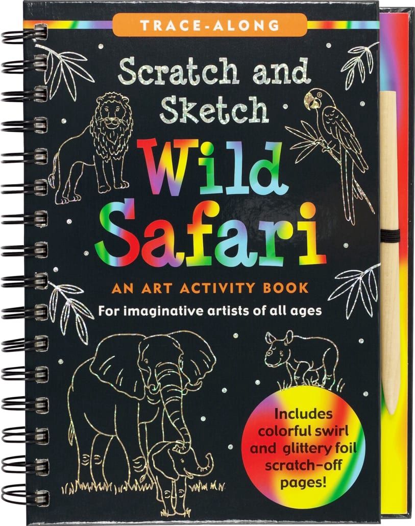 Scratch &amp; Sketch Book-Wild Safari