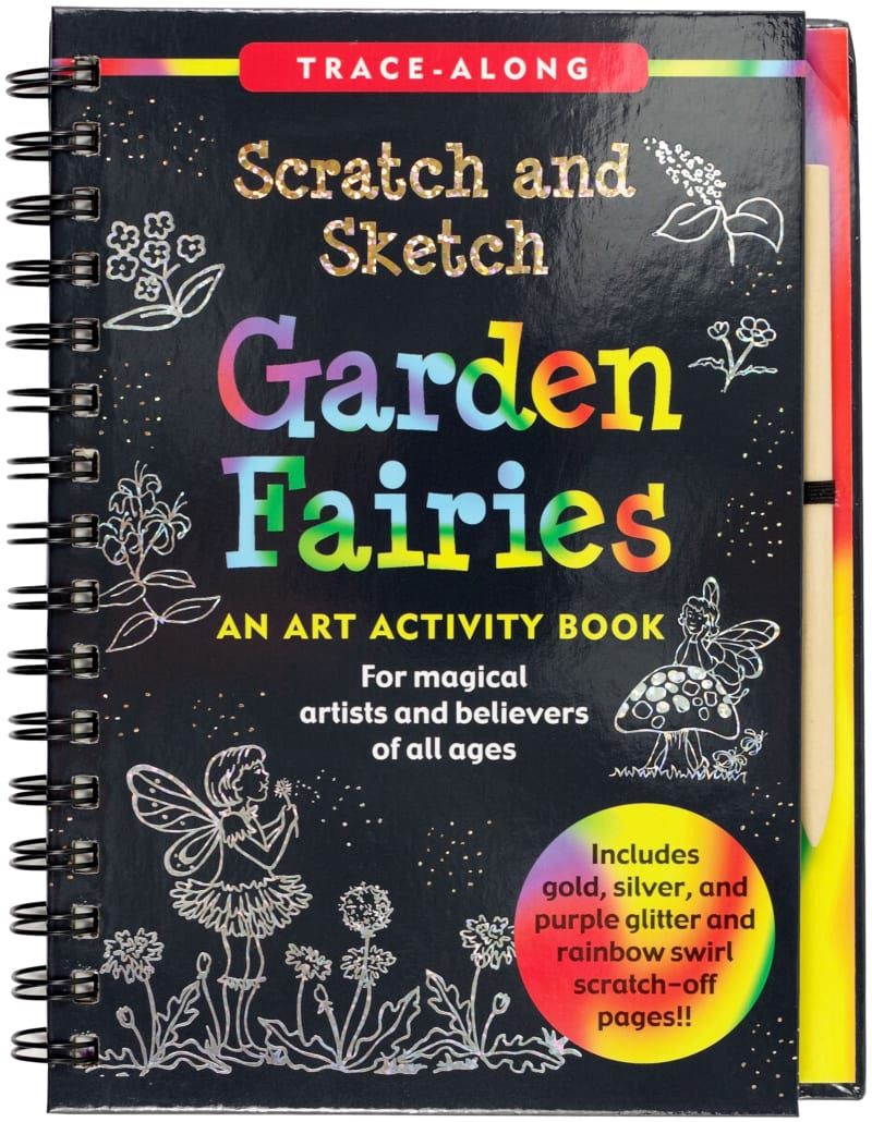 Scratch &amp; Sketch Book-Garden Fairies