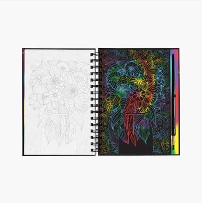 Peter Pauper Press Scratch &amp; Sketch Book-Extreme! Flowers